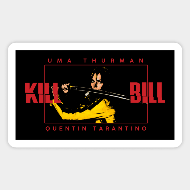Kill Bill Inspired Design Magnet by MaxGraphic
